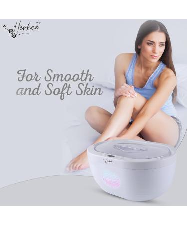 Herkea Paraffin Wax Heater Set for Hands and Feet - Peach Scented Premium Blocks, Mittens, Gloves, Socks & Brush - Buy Online on GoSupps.com