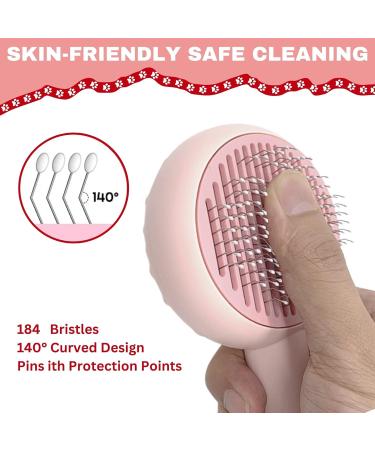 Cat Brush Dog Brush FurCare Cat Comb Cat Grooming Brush for Short/Long Haired Cats Cat Hair Brush Remover Kitten Brush Self-Cleaning Cat Brush for Shedding to Remove Loose Mats and Tangles - Buy Online on GoSupps.com
