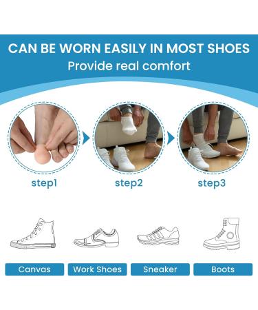 10PCs Silicone Toe Protection Caps - Pain Relief for Ingrown Toenails Blisters & Corns - Breathable Gel Toe Protectors for Large Toes - Buy Online on GoSupps.com