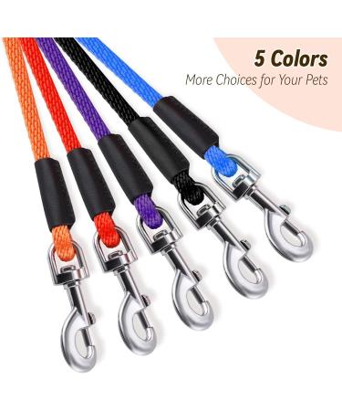 Lynxking Reflective Dog Leash - 15m Training Line with Carabiner Hook for Small Medium & Large Dogs - Durable Nylon Rope in Orange - Buy Online on GoSupps.com