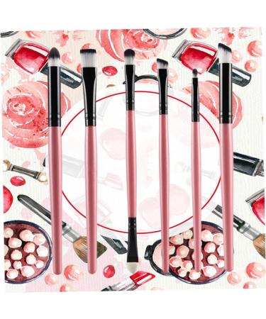 Professional 6PC Eyeliner & Eyebrow Brush Set - Portable Eye Shadow & Powder Brushes for Flawless Makeup - Buy Online on GoSupps.com