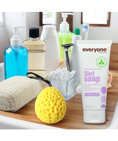 Vanilla Body Wash | 3-in-1 Travel Size Soap Shampoo & Bubble Bath | Calming Lavender Infused | Gentle Cleansers with Bath Sponge | Versatile Cleansing | Ideal for All Skin Types - Buy Online on GoSupps.com