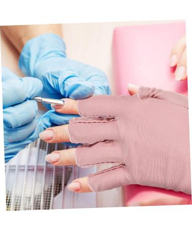 Beatifufu 2 Pairs UV Gloves Nail Art Accessory Gel Nail Gloves UV Nail Gloves Nail Art Supplies Nail Gloves UV Rays Gloves Gloves for Gel Nails Manicure Gloves - Buy Online on GoSupps.com