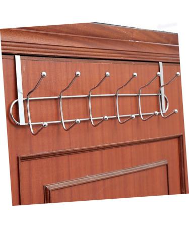 Alipis 6 Hanger Home Rack Storage Organizer Cabinet Clothes Stainless Door Hooks for Steel Hook Kitchen medium As Shown - Buy Online on GoSupps.com