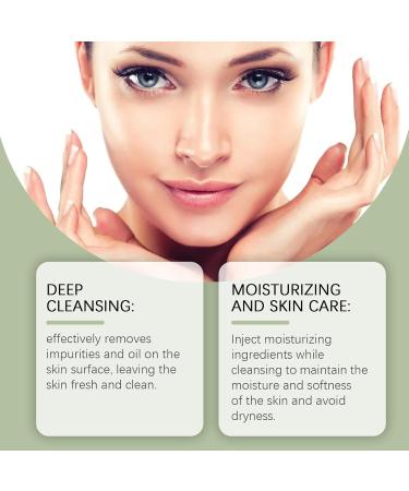Nettoyant Visage L'huile D'olive - Nettoyage Doux Apaise La Peau Am liore S cheresse Convient Aux Peaux Sensibles Laisse Fra che Et Lisse(2PCS) - Buy Online on GoSupps.com