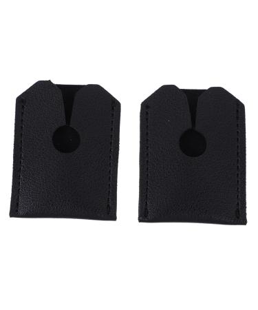 FOMIYES 2ST protective cover made of leather for the manual shaving saucepan shaving bag made of leather travel bag for razor shaver razor case Razor storage bag artificial leather manual travel
