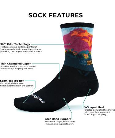Swiftwick VISION SIX IMPRESSION National Parks Edition Banff X-Large - Running, Hiking & Cycling Socks - Buy Online on GoSupps.com