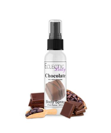 Chocolate Body Spray 2 ounces Body Mist for Women with Clean Light & Gentle Fragrance Long Lasting Perfume with Comforting Scent for Men & Women Cologne with Soft Subtle Aroma For Daily Use Regular Strength 2 Fl Oz (Pack of 1)