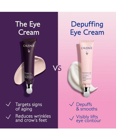 Caudalie Resveratrol-Lift Firming Eye Gel Cream 15 mL | Vegan Collagen & Hyaluronic Acid for Fresh Firm Eyes | International Shipping Available - Buy Online on GoSupps.com