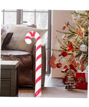 CAXUSD 10pcs Inflatable Crutches Candy Cane Funny Toys Xmas Cane Balloon Pencil Candy Boxes Joke Pvc - Buy Online on GoSupps.com