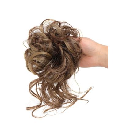 Messy Bun Hair Piece for Women Pieces Curly Chignon Donut Scrunchie for Women Messy Bun Hair Piece Synthetic Tousled Updo Hair Buns Extension Elastic Hair Band Hair Fake Hair Accessories for Women 12H24