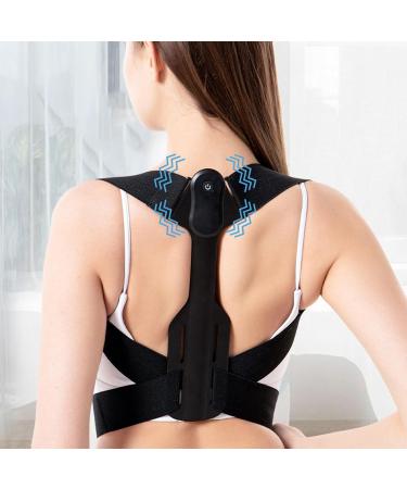 Walbest Posture Corrector for Men & Women - Adjustable Back Support Brace for Pain Relief & Comfort - Black - Buy Online on GoSupps.com