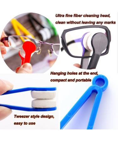 20-Piece Mini Ultrafine Fiber Glasses Lens Cleaner & Soft Brush Set | Perfect Glasses Cleaning Tool & Clip for Streak-Free Lenses - Buy Online on GoSupps.com