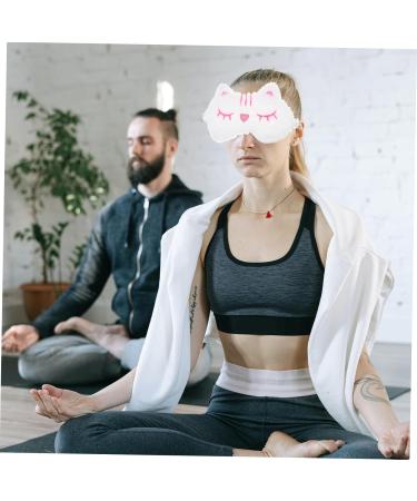 Mobestech 15 Pcs Plush Eye Mask Set | Pink Sleeping Masks Guinea Pig Toys & Silk Scrunchies | Cozy Eye Shades for Women - Buy Online on GoSupps.com