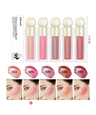 Natural Matte Finish Liquid Blush - Dewy Cheek Tint (2#) - Lightweight & Moisturizing - Buy Online on GoSupps.com