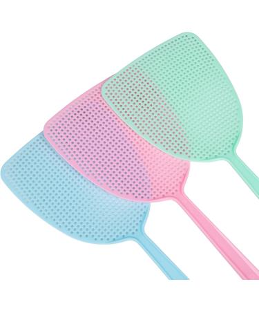 Flexible & Durable 3-Pack Manual Fly Swatter Set in 3 Colors - Buy Online on GoSupps.com