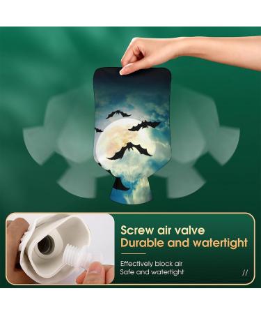 Hot Water Bottle with Lid - Rubber Bag for Pain Relief Cramps & Foot Warmer | Hot & Cold Therapy - Buy Online on GoSupps.com