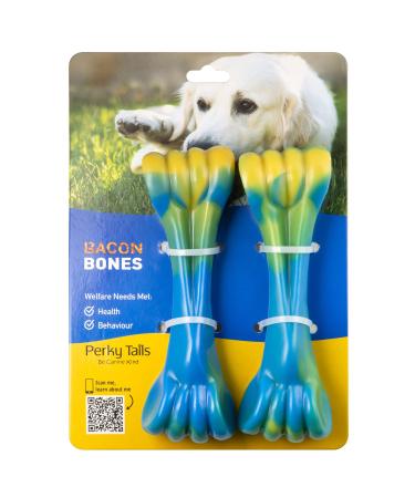 Extra Strong Dog Toys Indestructible - Indestructible Dog Toys for Large Dogs Bacon Flavoured Dog Chew Toys Suitable as Tough Dog Toys for Extreme Chewers and Puppies - Hard Dog Toys Indestructible
