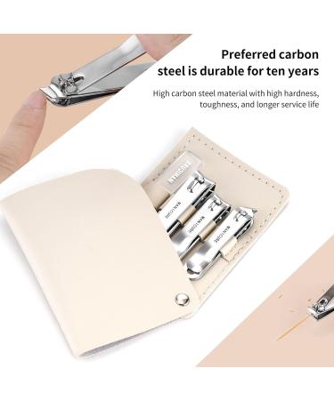 Manicure Set 4 Pieces Quality Carbon Steel Professional Nail Clipper Set Pedicure Tools Travel Beauty Tools Men and Women Friends and Parents Gifts - Buy Online on GoSupps.com