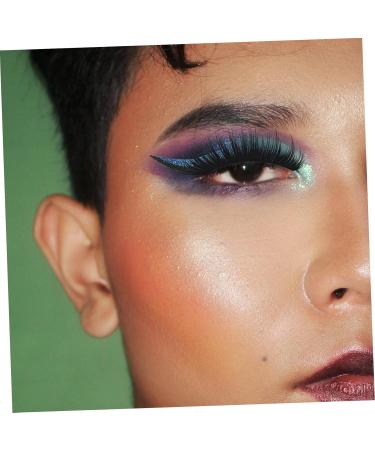 Balacoo 8 pairs Eyeshadow Shiny Long with Reusable Self-adhesive Face Make Lash Waterproof Makeup Liners 4x1.5cmx2pcs Bluex2pcs - Buy Online on GoSupps.com
