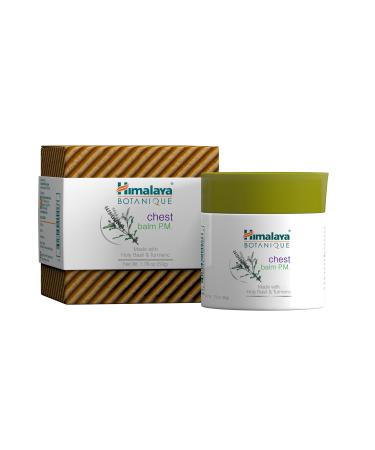 Himalaya Botanique Chest Balm P.M. Soothing Calming and Comforting Care for Restful Nights 1.76 oz 1.76 Ounce (Pack of 1)