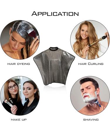 3-Piece Waterproof Hair Dye Capes Set - Salon Capes for Hair Stylists & Clients | Beard Shampoo & Cutting Smocks | Available in 3 Colors - Buy Online on GoSupps.com