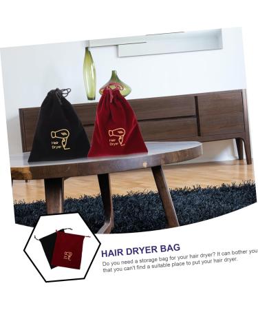 Beatifufu 2 Pcs Storage Bag Hair Dryer Drawstring Bag Makeup Containers Hairdryer Bag for Dryer Stand Fabric - Buy Online on GoSupps.com