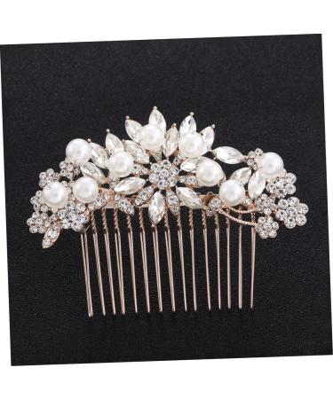 Didiseaon Pearl Hair Comb Crystal Headpiece Hair Accessories Rhinestone Barrettes Crystal Hair Comb Rhinestone Headpiece Bridal Hair Comb Pearl Comb Vintage Hair Comb Props Fashion Bride - Buy Online on GoSupps.com