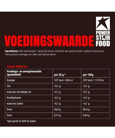  POWERSTAR FOOD Powerstar CLEAR HYDRO WHEY 630 g | 89.4% protein | Fruity and light CFM Whey protein isolate | Made in Germany | Ideal protein isolate powder for use as a shake with water | Rich - Buy Online on GoSupps.com