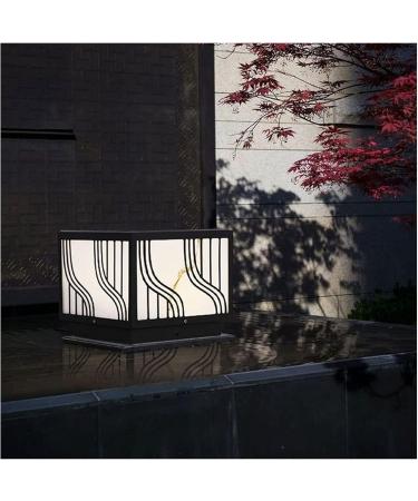 Courtyard Light Solar LED Pillar Light Classic Square Column Head Lamp IP65 Waterproof Outdoor Column Lamp Garden Grass Pillar Lantern for Courtyard Villa Decoration Landscape Lamp - Buy Online on GoSupps.com