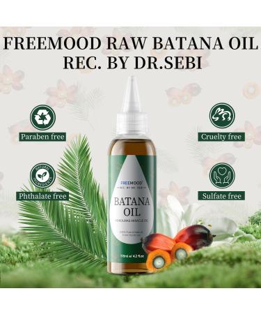 100% Pure Batana Oil for Hair Growth - Natural Raw Dr. Sebi Oil from Honduras | Enhance Hair Scalp & Skin - 4.22 fl. oz - Buy Online on GoSupps.com