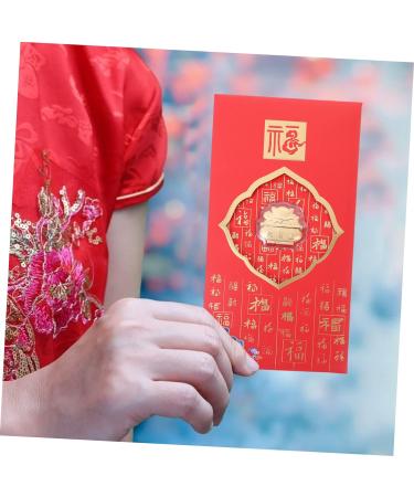 ABOOFAN 2pcs Red Envelope Chinese Hongbao Year of The Rabbit Hong Bao Greeting Envelopes Lunar New Year Hong Bao 2023 Red Packet Spring Festival Gift Bag Zodiac Bag Gold Foil Money As Shown 17X9X0.2CM - Buy Online on GoSupps.com
