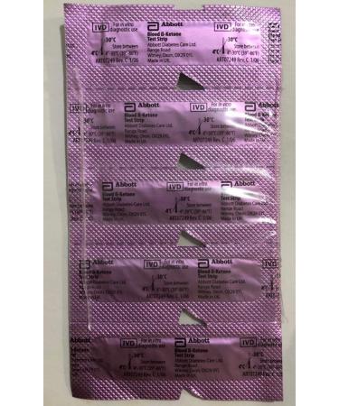 Precision Xtra Blood Ketone Test Strips, Unboxed, Sealed- 20 EA 20 Count (Pack of 1)