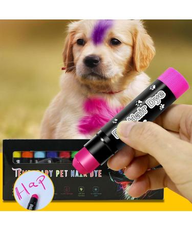 Dye De Cheveux Pour Chiens - Peinture De Couleur De Cheveux Crayon | Couleurs Pour Les Coiffures Pour Chiens Stylos | Peinture De Couleur De Cheveux Temporaire Adapt e Au Toilettage Pour Animaux De Co - Buy Online on GoSupps.com