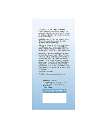 Bon Vital' Original Foot Balm 3.38oz - Moisturizing Cream for Dry Skin & Cracked Heels | Speed Healing of Blisters & Abrasions on Heel | Increase Circulation in Feet - Buy Online on GoSupps.com
