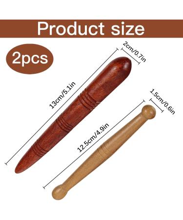 Buy Cisixin 2-Piece Wood Massage Sticks for Trigger Point Therapy | Thai Massage Roller Sticks for Feet Legs Neck & Back - International Shipping Available - Buy Online on GoSupps.com
