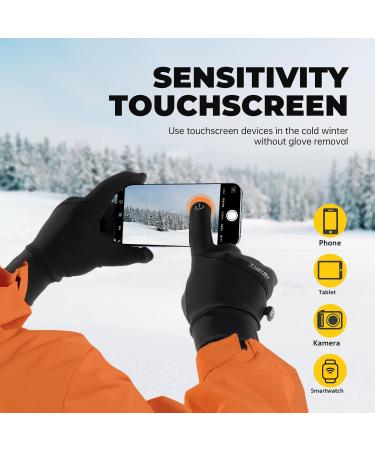 Alaplus Winter Warm Touchscreen Gloves for Men & Women - Windproof & Slipproof Bike Sports & Running Liner Gloves - Buy Online on GoSupps.com