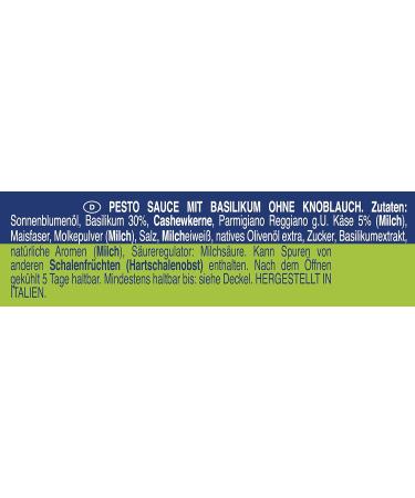 Buy Barilla Pesto Alla Genovese Senza Aglio 12x190g - Gluten-Free Italian Basil Sauce | No Garlic | Classic 12 Pack - Buy Online on GoSupps.com