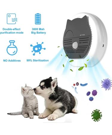 Cat Litter Deodorizer Portable Ozone & Ionic Air Purifier 2 in 1 Eliminate Odor for Home Car Refrigerator Shoe Cabinet Pet Room Hunting Bag White - Buy Online on GoSupps.com