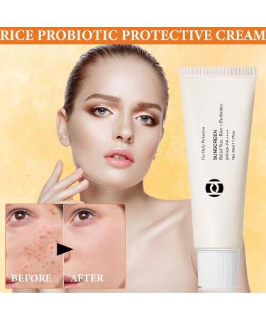 Relief Sun Rice Sunscreen SPF50 PA+++ | Nourishing Korean Facial Sunscreen for All Skin Types - Ultimate UV Defense - Buy Online on GoSupps.com