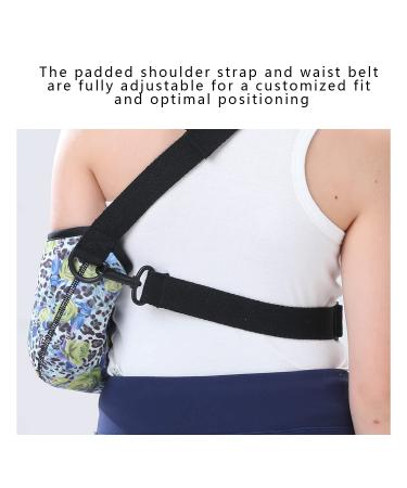 Foam Arm Sling Shoulder Brace Support - Adjustable Waist Strap Elbow Immobilizer for Kids - Ideal for Rotator Cuff Injuries Fractures & Dislocations - Green Rose Leopard Small - Buy Online on GoSupps.com