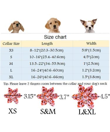 Shop Autumn Dog Collars - Halison Thanksgiving Dog Collar with Flower & Cotton Maple Leaf Design for Small Medium and Large Dogs - Buy Online on GoSupps.com