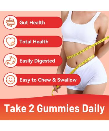 Fiber Gummies Dietary Fiber for Women and Men Gut Health Support Non-GMOs Non-Gluten Vegan Mixed Berry and Strawberry Flavor 60 Count Gummies 60 Count (Pack of 1) - Buy Online on GoSupps.com