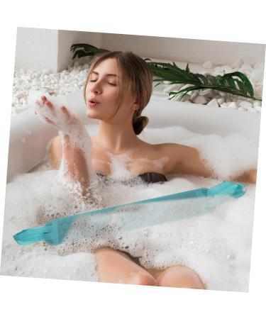 NOLITOY Bath Towel & Loofah Set - Back Scrubber & Body Massage Mitt - Men's Shower Accessories - 60x9cm Blue Green - Buy Online on GoSupps.com