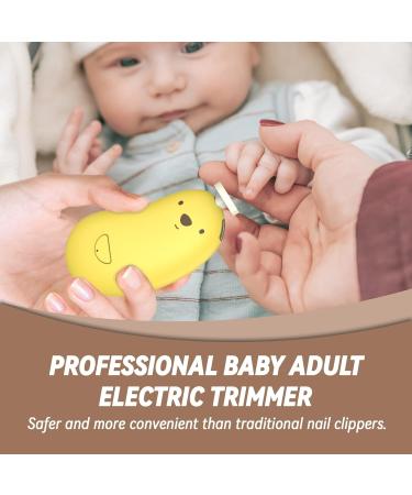 Goard Baby Nail Trimmer - Electric Nail Clipper Set with 6 Grinding Heads & LED Light for Safe Newborn and Toddler Care - Perfect for Fingernails & Toes - Buy Online on GoSupps.com