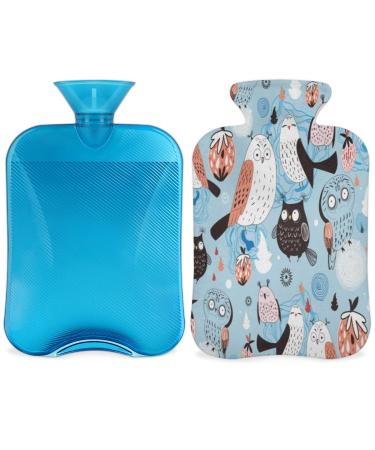 2L hot water bottle with reference to pain relief animal owl strawberry pattern Heading bag PVC Ice and warm-up bags for cold and heat therapy / menstrual cramps / feet / hand warmer