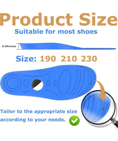 RFUNGUANGO Airtag Protective Cover Insoles for Kids & Seniors - Blue 175-190mm | Track Family & Steps Easily - Buy Online on GoSupps.com