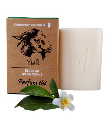 Organic goat milk soap-craftsmanship made in france-facial cleaning mask-skin treatment anti-acne psoriasis eczema blackheads extended pores-woman baby (tea)
