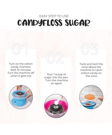 Baking Beauty and Beyond Rhubarb Flavour Premium Floss Sugar for Cotton Candy - 400g Bulk Floss Sugar with Natural Ingredients for Every Occasion - Buy Online on GoSupps.com