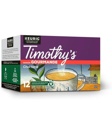 Timothy's Chai Latte K-Cup Coffee Pods 24 Count For Keurig Coffee Makers & Chai Latte K-Cup Coffee Pods 12 Count For Keurig Coffee Makers K-Cup Coffee Pods + K-Cup Coffee Pods - Buy Online on GoSupps.com